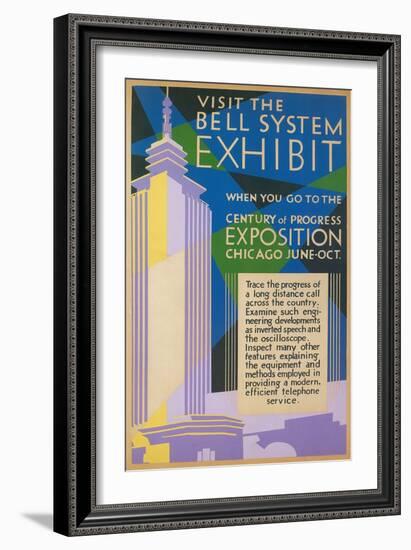 Bell System Exhibit, Chicago World's Fair-null-Framed Art Print