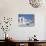 Bell Tower and Blue Domes of Church in Village of Oia, Santorini, Greece-Darrell Gulin-Photographic Print displayed on a wall