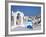 Bell Tower and Blue Domes of Church in Village of Oia, Santorini, Greece-Darrell Gulin-Framed Photographic Print