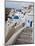 Bell Tower and Blue Domes of Church in Village of Oia, Santorini, Greece-Darrell Gulin-Mounted Photographic Print