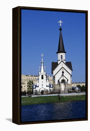 Bell Tower and Church of Religious Complex of St George-null-Framed Premier Image Canvas