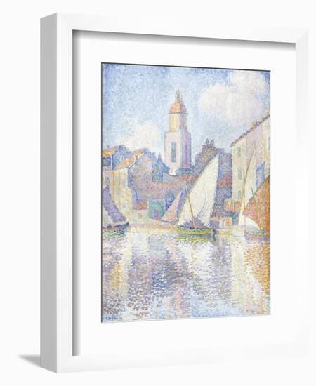 Bell Tower at Saint Tropez, 1896-Paul Signac-Framed Giclee Print