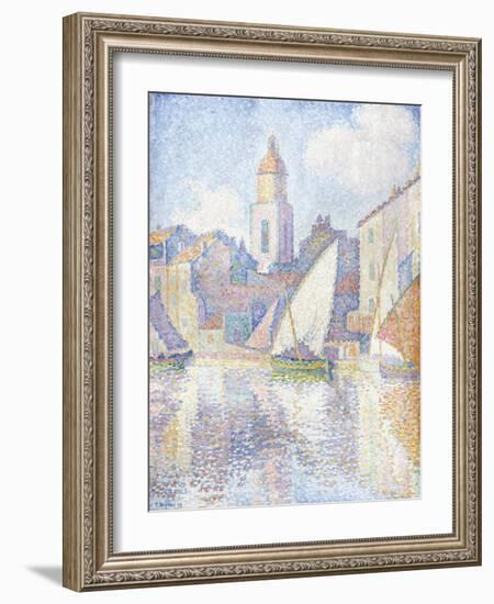 Bell Tower at Saint Tropez, 1896-Paul Signac-Framed Giclee Print