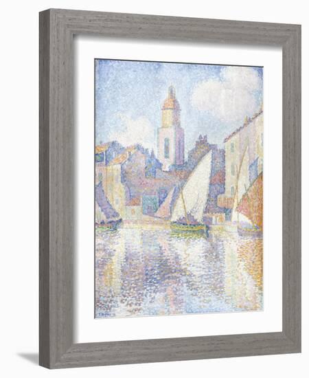 Bell Tower at Saint Tropez, 1896-Paul Signac-Framed Giclee Print