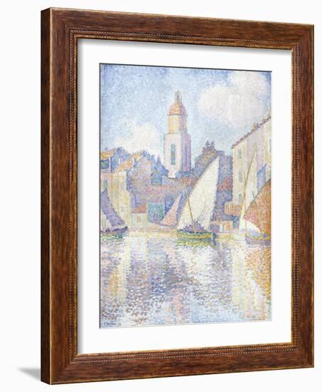 Bell Tower at Saint Tropez, 1896-Paul Signac-Framed Giclee Print