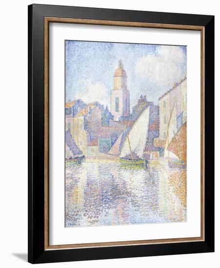 Bell Tower at Saint Tropez, 1896-Paul Signac-Framed Giclee Print