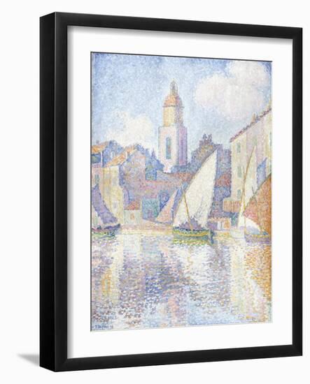 Bell Tower at Saint Tropez, 1896-Paul Signac-Framed Giclee Print