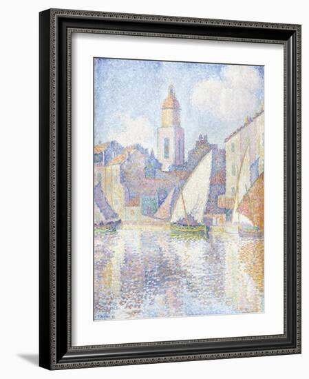 Bell Tower at Saint Tropez, 1896-Paul Signac-Framed Giclee Print