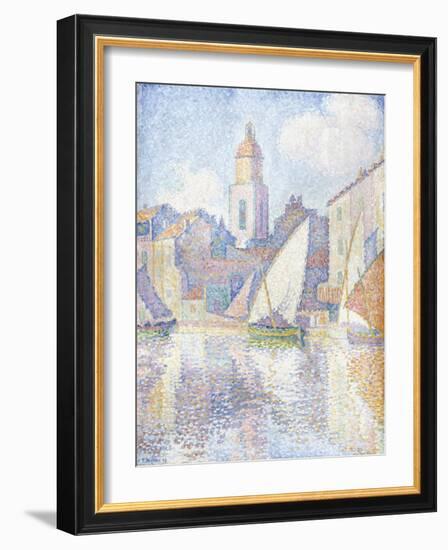 Bell Tower at Saint Tropez, 1896-Paul Signac-Framed Giclee Print