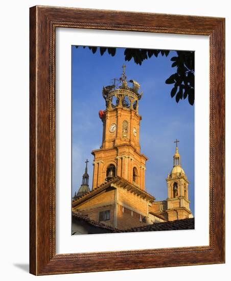 Bell Tower, Cathedral of Our Lady of Guadalupe, Puerto Vallarta, Jalisco State-Richard Cummins-Framed Photographic Print