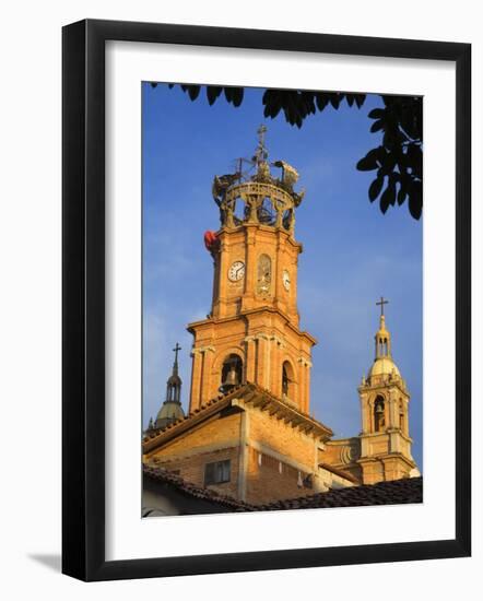 Bell Tower, Cathedral of Our Lady of Guadalupe, Puerto Vallarta, Jalisco State-Richard Cummins-Framed Photographic Print