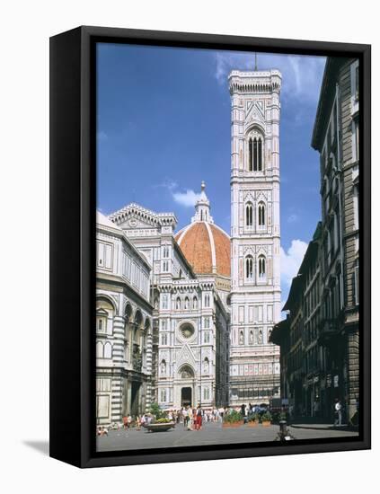 Bell Tower of the Duomo, Florence, Italy-Peter Thompson-Framed Premier Image Canvas