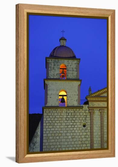 Bell Tower of the Santa Barbara Mission Church-Bruce Burkhardt-Framed Premier Image Canvas