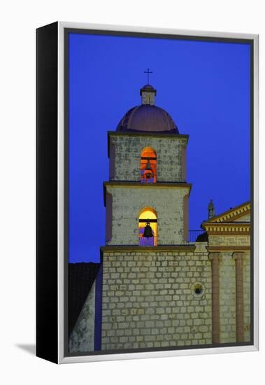 Bell Tower of the Santa Barbara Mission Church-Bruce Burkhardt-Framed Premier Image Canvas