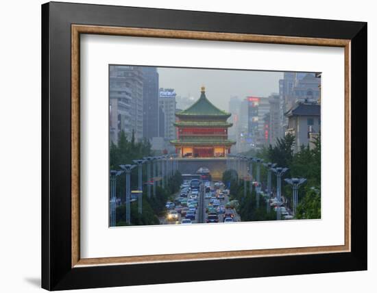 Bell Tower, Views from Atop City Wall, Xi'An, China-Stuart Westmorland-Framed Photographic Print