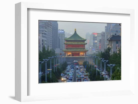 Bell Tower, Views from Atop City Wall, Xi'An, China-Stuart Westmorland-Framed Photographic Print