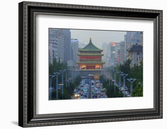 Bell Tower, Views from Atop City Wall, Xi'An, China-Stuart Westmorland-Framed Photographic Print