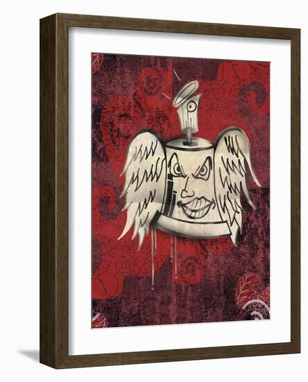 Bell with Wings-Whoartnow-Framed Giclee Print
