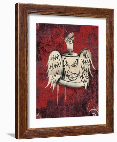 Bell with Wings-Whoartnow-Framed Giclee Print