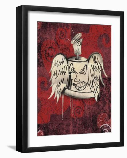 Bell with Wings-Whoartnow-Framed Giclee Print