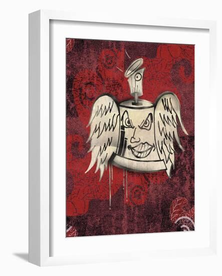 Bell with Wings-Whoartnow-Framed Giclee Print