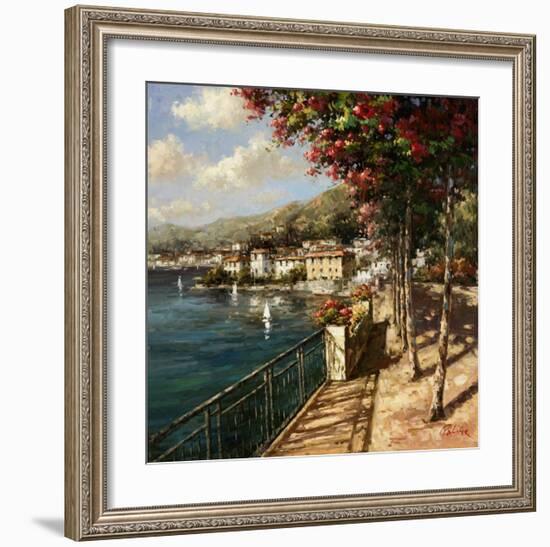 Bellagio Harbor-Paline-Framed Art Print