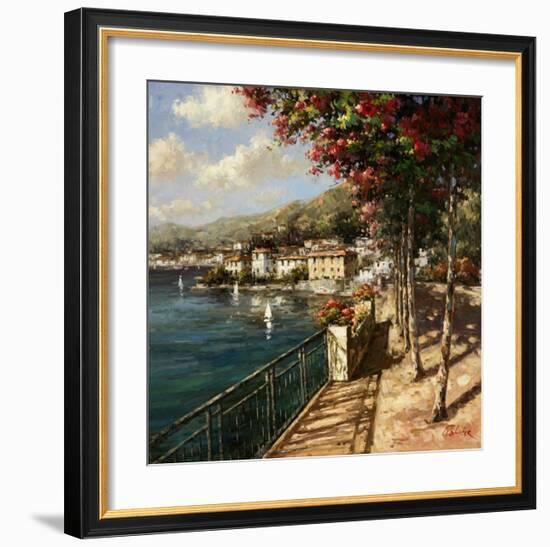 Bellagio Harbor-Paline-Framed Art Print