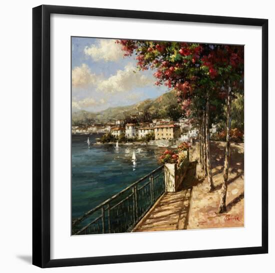 Bellagio Harbor-Paline-Framed Art Print