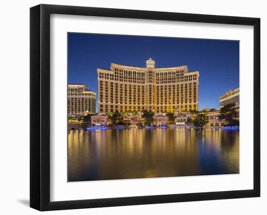 Bellagio Hotel, Lake Bellagio, Strip, South Las Vegas Boulevard, Las Vegas, Nevada, Usa-Rainer Mirau-Framed Photographic Print