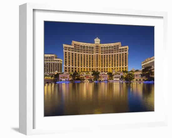 Bellagio Hotel, Lake Bellagio, Strip, South Las Vegas Boulevard, Las Vegas, Nevada, Usa-Rainer Mirau-Framed Photographic Print