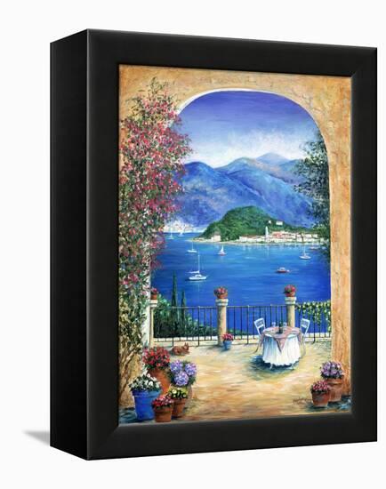 Bellagio Lake Como, From the Terrace-Marilyn Dunlap-Framed Stretched Canvas