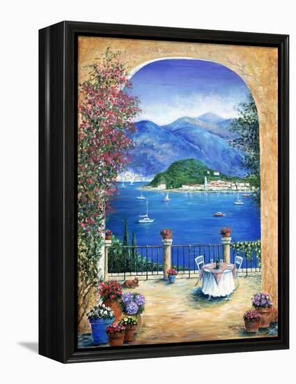 Bellagio Lake Como, From the Terrace-Marilyn Dunlap-Framed Stretched Canvas