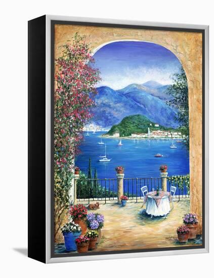 Bellagio Lake Como, From the Terrace-Marilyn Dunlap-Framed Stretched Canvas