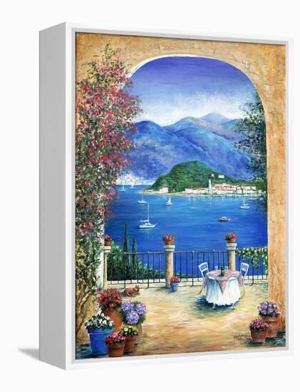 Bellagio Lake Como, From the Terrace-Marilyn Dunlap-Framed Stretched Canvas