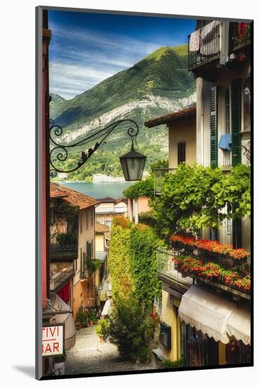 Bellagio Street View, Lake Como, Italy-George Oze-Mounted Photographic Print