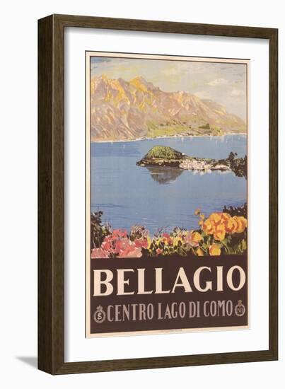 Bellagio Travel Poster-null-Framed Art Print