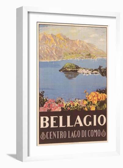 Bellagio Travel Poster-null-Framed Art Print