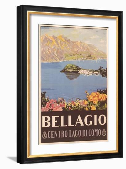 Bellagio Travel Poster-null-Framed Art Print