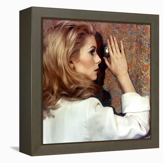 Belle by Jour by LuisBunuel with Catherine Deneuve, 1967 (d'apres JosephKessel) (photo)-null-Framed Stretched Canvas