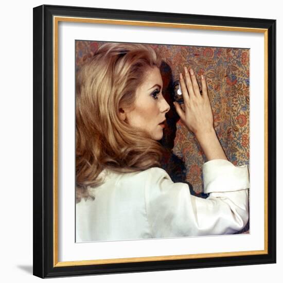 Belle by Jour by LuisBunuel with Catherine Deneuve, 1967 (d'apres JosephKessel) (photo)-null-Framed Photo