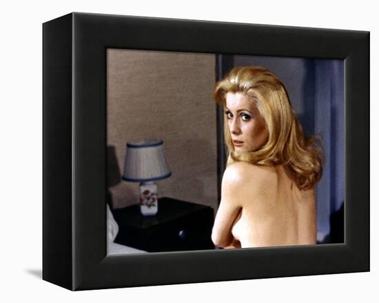 Belle by jour by LuisBunuel with Catherine Deneuve, 1967 (d'apres JosephKessel) (photo)-null-Framed Stretched Canvas