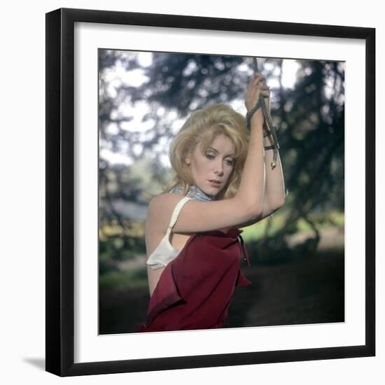 Belle De Jour 1966 Directed by Luis Bunuel Catherine Deneuve-null-Framed Photo