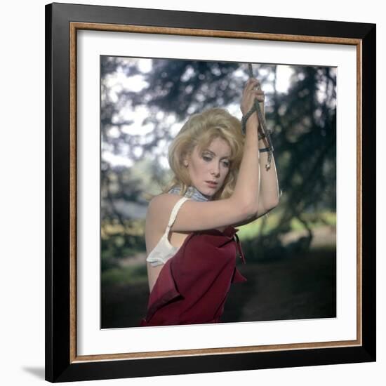 Belle De Jour 1966 Directed by Luis Bunuel Catherine Deneuve-null-Framed Photo