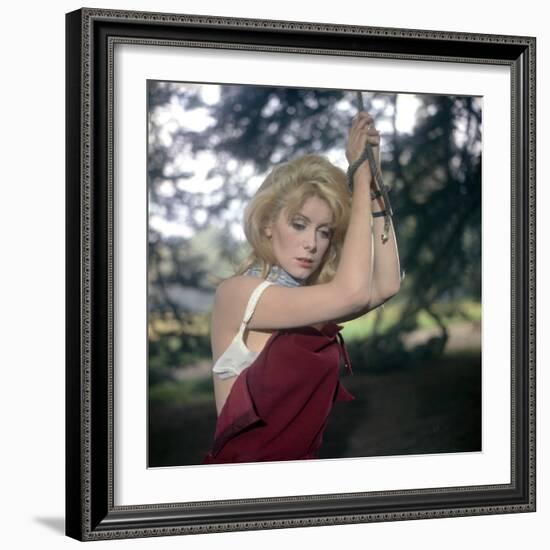 Belle De Jour 1966 Directed by Luis Bunuel Catherine Deneuve-null-Framed Photo