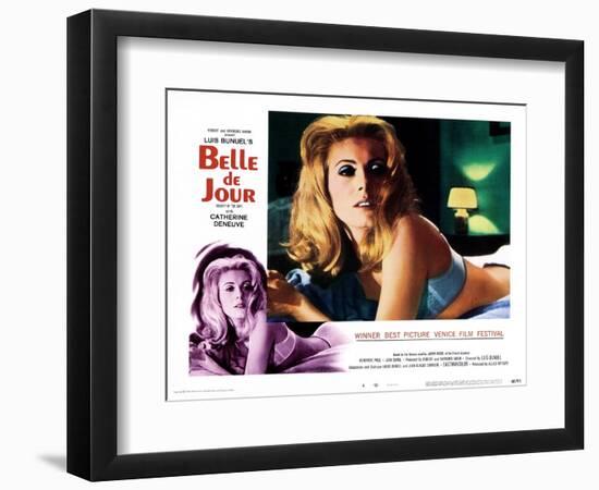 Belle De Jour, Catherine Deneuve, 1967-null-Framed Premium Giclee Print