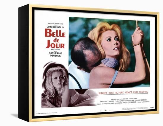 Belle de Jour, Michel Piccoli, Catherine Deneuve, 1967-null-Framed Stretched Canvas