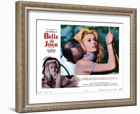 Belle de Jour, Michel Piccoli, Catherine Deneuve, 1967-null-Framed Art Print