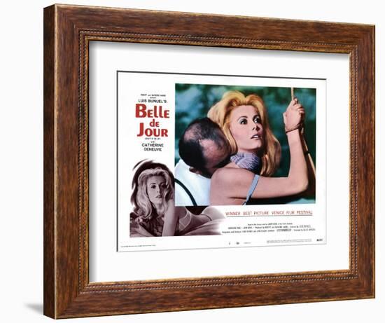 Belle de Jour, Michel Piccoli, Catherine Deneuve, 1967-null-Framed Art Print