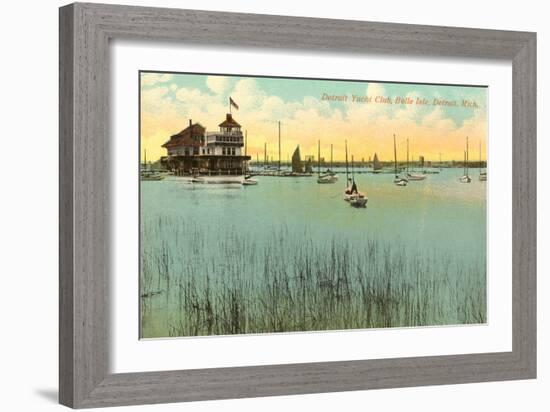 Belle Isle Yacht Club, Detroit, Michigan-null-Framed Art Print