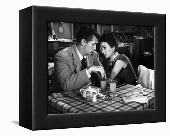 Belle mais dangereuse (She Couldn't Say No) by Lloyd Bacon with Robert Mitchum, Jean Simmons, 1954 -null-Framed Stretched Canvas
